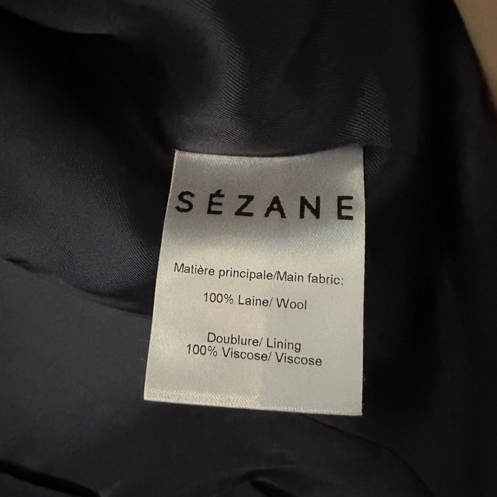Sezane Brando Jacket, Charcoal Gray, Size 42 - Picture 5 of 5